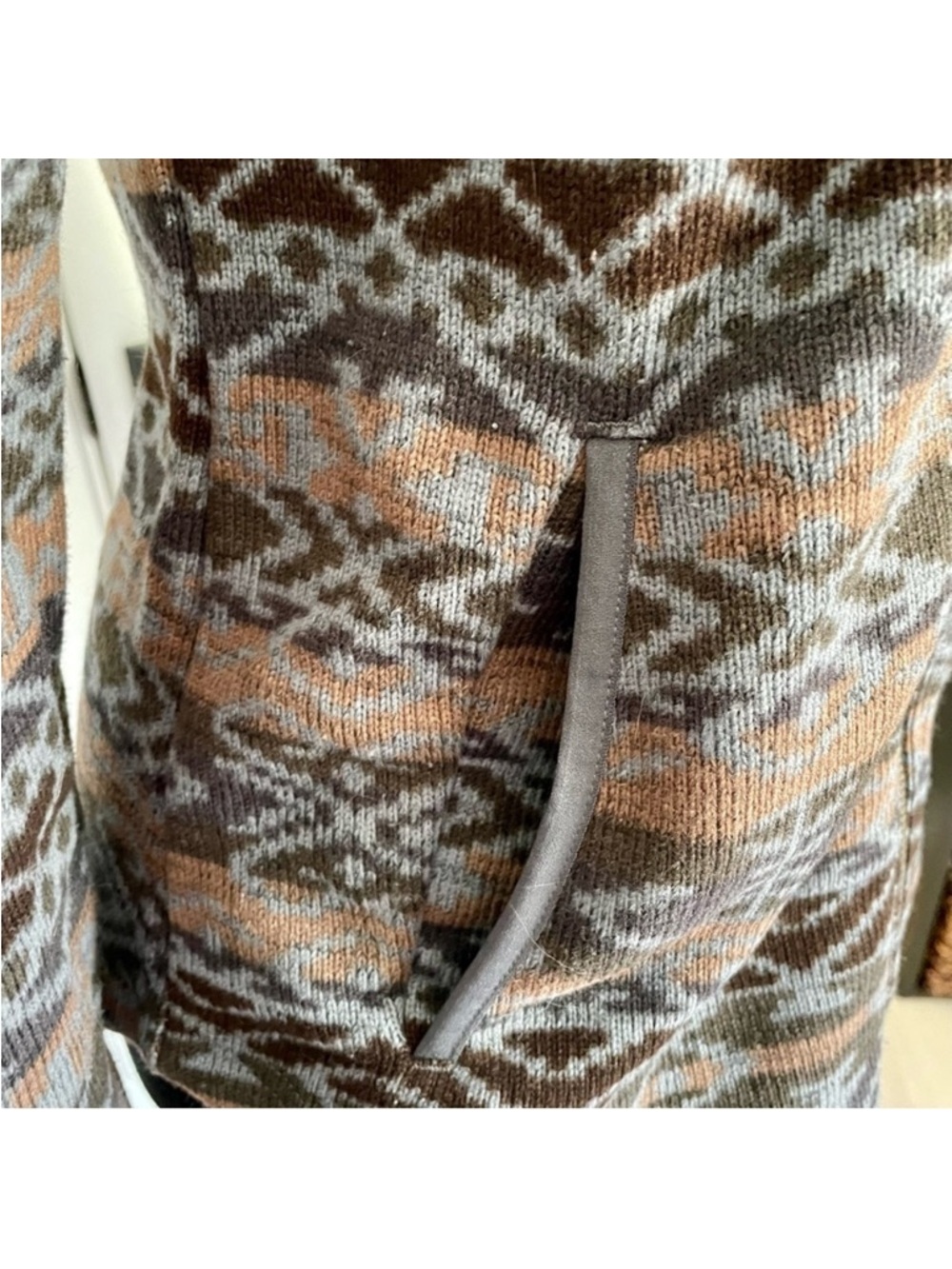 Sherpa Adventure Gear women's Lumbini full-zip hoodie Geometric Print Small - Picture 6 of 11